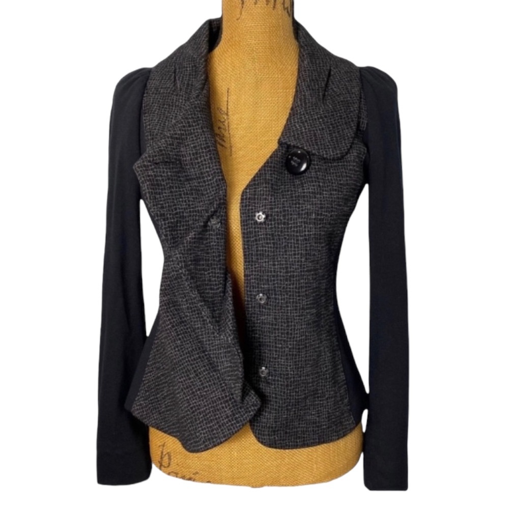 Classique Entier Color-Block Wool Blend Career Sn… - image 4